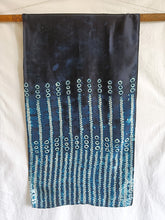 Load image into Gallery viewer, Midnight Sky -  Silk Shibori Stoles (22 inches by 80 inches)