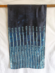 Midnight Sky -  Silk Shibori Stoles (22 inches by 80 inches)