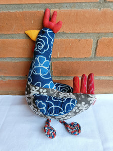 Cyril the Chicken – Upcycled handmade soft toy