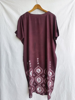 Earth - Cotton Shibori Dress