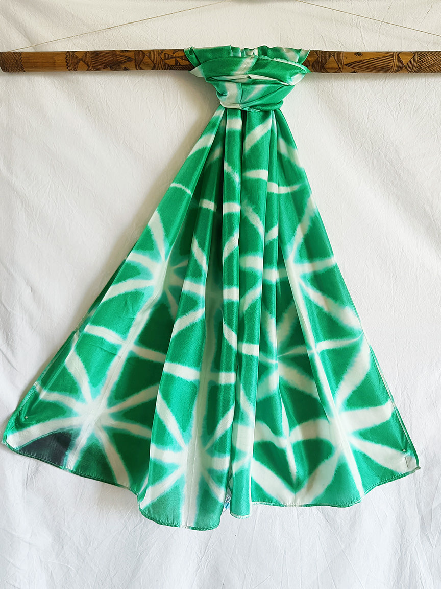 Cherai -  Silk Shibori Stoles (22 inches by 80 inches)