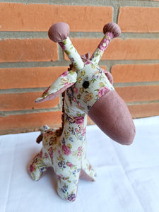 Brinda the giraffe  – Handmade soft toy (11.5”/9”/3”)