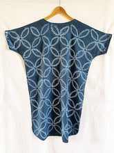 Load image into Gallery viewer, Blue Seedlings - Cotton Shibori Dress