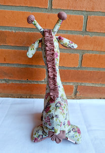 Brinda the giraffe  – Handmade soft toy (11.5”/9”/3”)