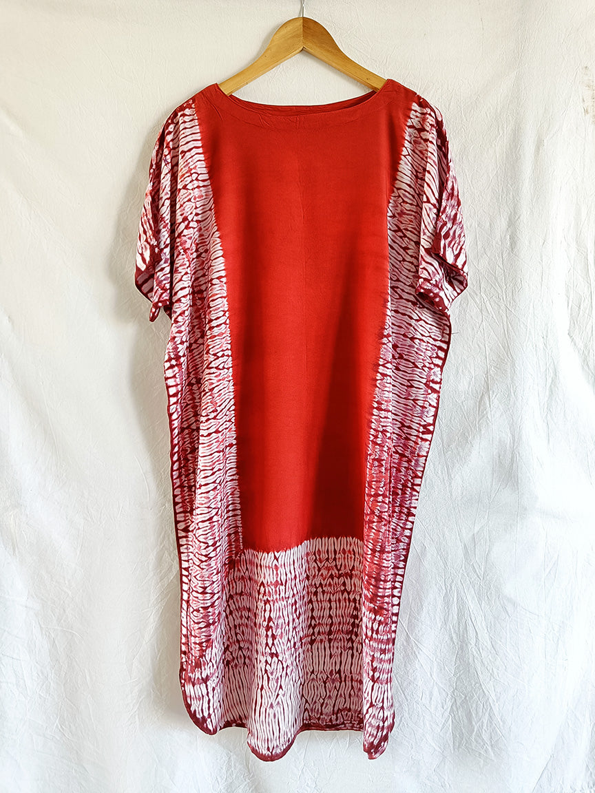 Manjadikuru - Cotton Shibori Dress