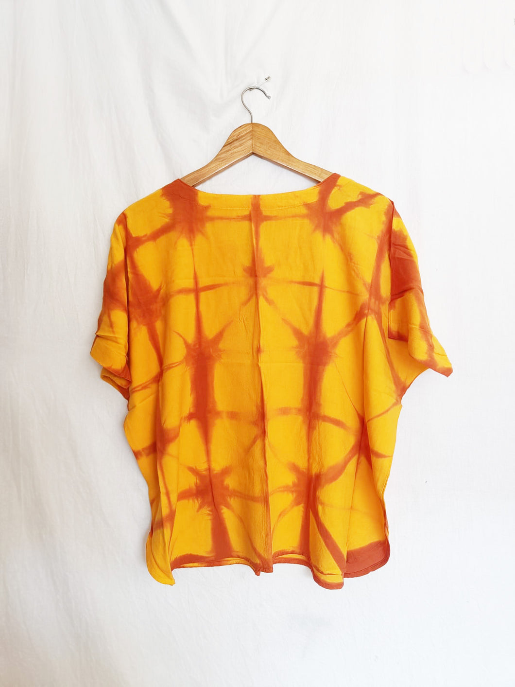 Morning Shards - Soft Shibori Cotton Top