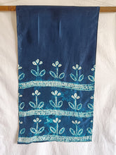 Load image into Gallery viewer, Blue Sprouts -  Silk Shibori Stoles (22 inches by 80 inches)