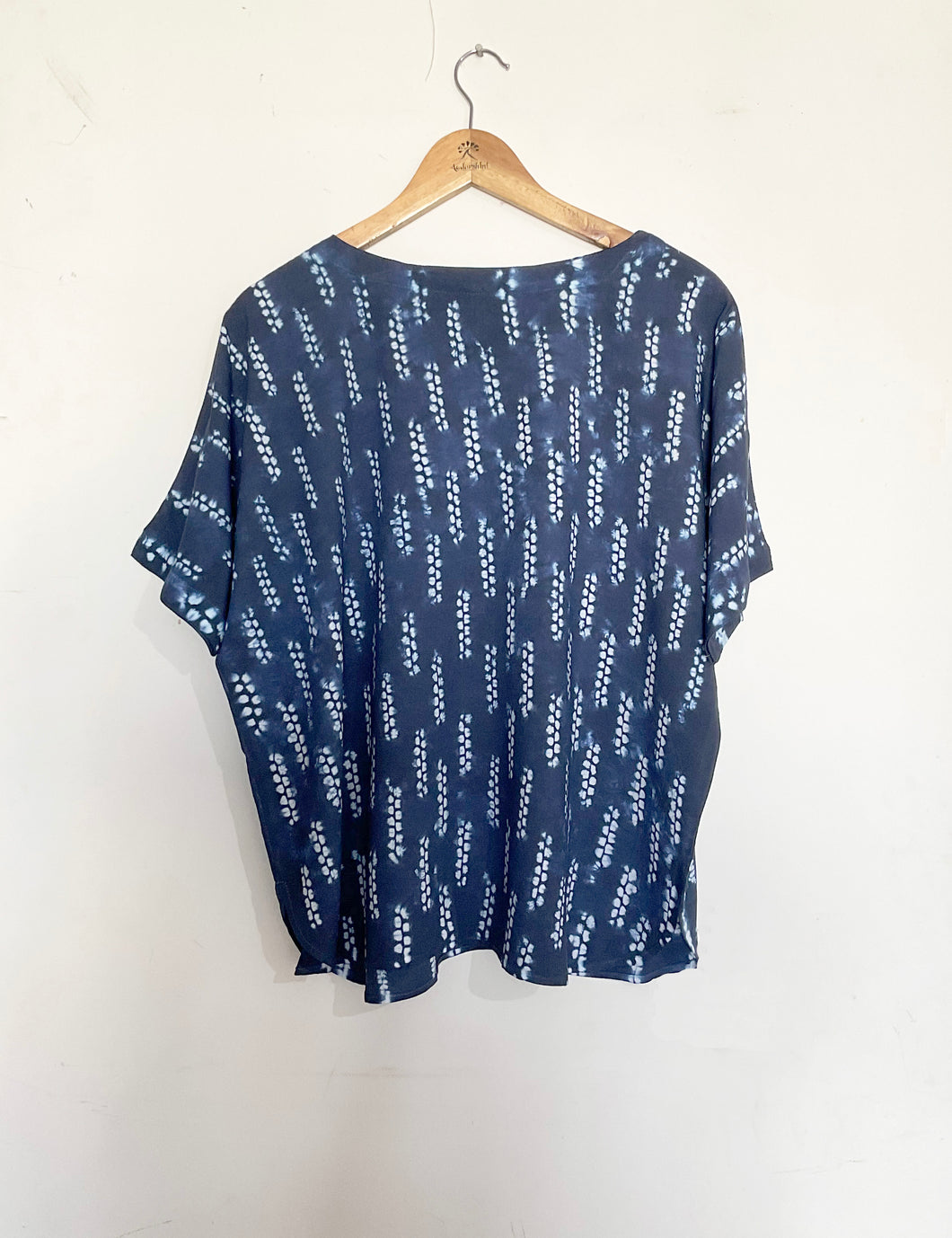 Blue Seedlings - Soft Shibori Cotton Top