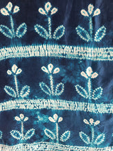 Load image into Gallery viewer, Blue Sprouts -  Silk Shibori Stoles (22 inches by 80 inches)