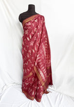 Load image into Gallery viewer, Coco  - Tussar silk shibori saree with blouse