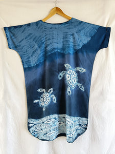 Turtles - Cotton Shibori Dress