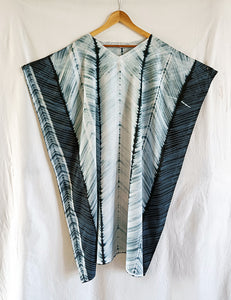 Black and White - Cotton Shibori Kaftan