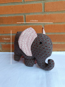 Billy the Elephant – Handmade soft toy elephant (10”/8”/3”)