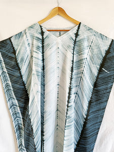 Black and White - Cotton Shibori Kaftan