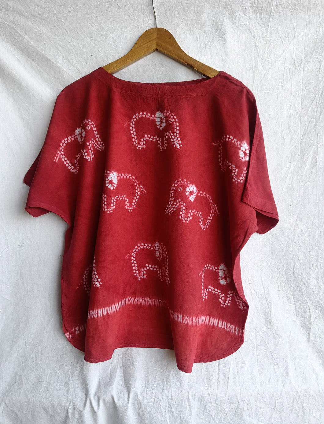 Elephant Song - Soft Shibori Cotton Top