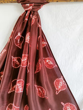 Load image into Gallery viewer, Almond Leaves -  Silk Shibori Stoles (22 inches by 80 inches)