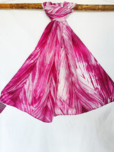 Load image into Gallery viewer, Pink River-  Silk Shibori Stoles (22 inches by 80 inches)