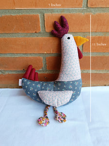 Charlie the Chicken – Upcycled handmade soft toy