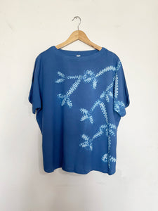 Bamboo Blue - Soft Shibori Cotton Top