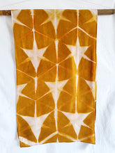 Load image into Gallery viewer, Mustard -  Silk Shibori Stoles (22 inches by 80 inches)