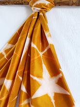 Load image into Gallery viewer, Mustard -  Silk Shibori Stoles (22 inches by 80 inches)