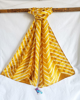 Sunshine -  Silk Shibori Stoles (22 inches by 80 inches)