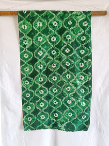 Forest Green -  Silk Shibori Stoles (22 inches by 80 inches)