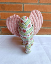 Load image into Gallery viewer, Cuddly Carla– Handmade soft toy elephant (10”/8”/3”)