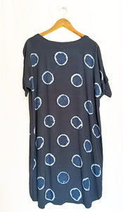 Rain drops - Cotton Shibori Dress