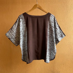 Earthy Tracks - Soft Shibori Cotton Top (Copy)