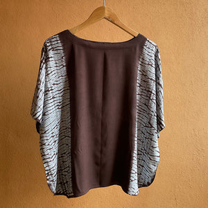 Earthy Tracks - Soft Shibori Cotton Top (Copy)