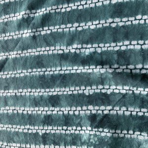 Green tracks - Soft Shibori Cotton Top