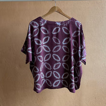 Load image into Gallery viewer, Bruised Plum - Soft Shibori Cotton Top