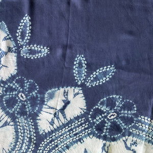 Blue Blossoms - Soft Shibori Cotton Top