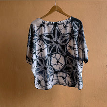 Load image into Gallery viewer, Charred beauty - Soft Shibori Cotton Top