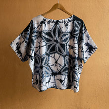 Load image into Gallery viewer, Charred beauty - Soft Shibori Cotton Top